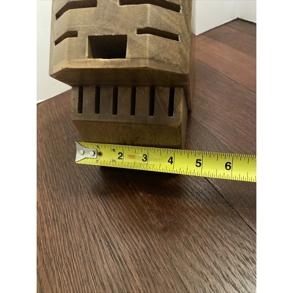J.A. Henckels 16-Slot Solid Wood Knife Block Holder - Block Only
